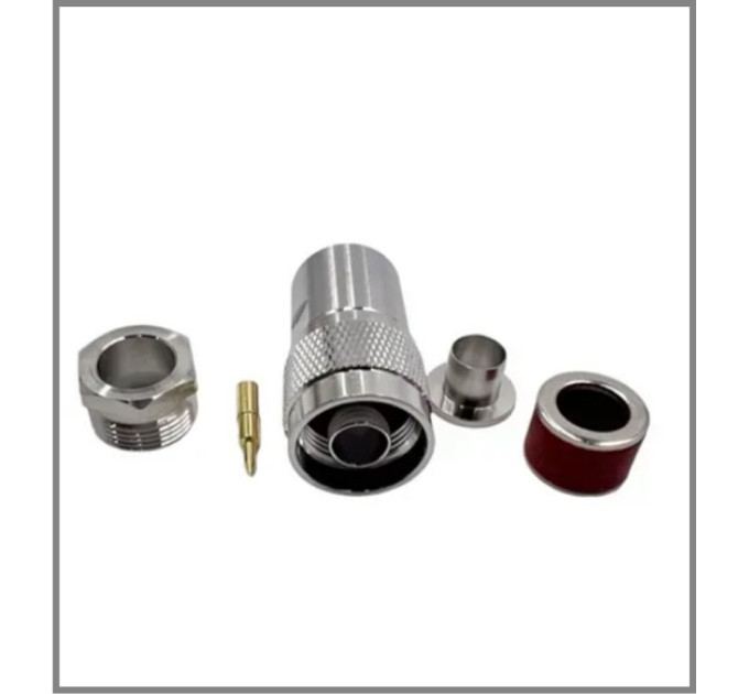 Роз'єм N-Type-Male на кабель RG-8/LMR400 під пайку