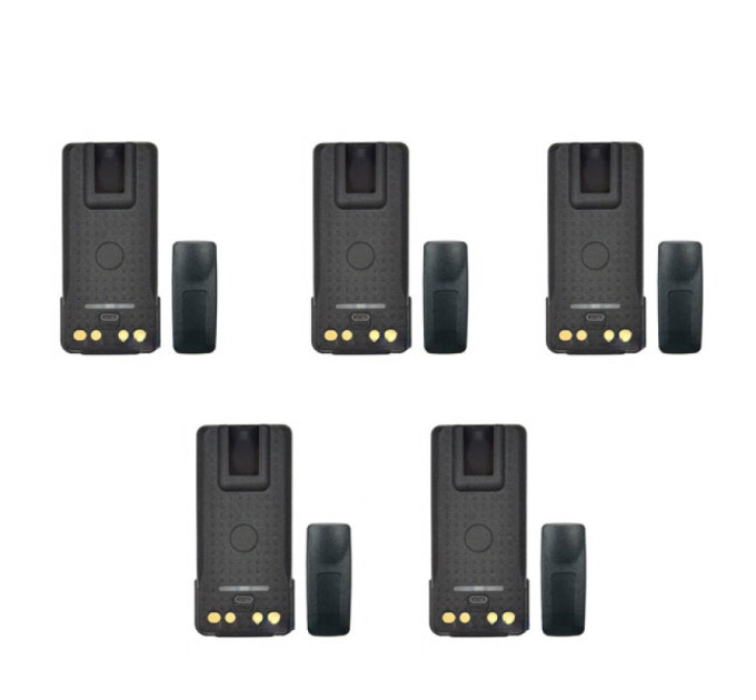 Акумулятори для рацій Motorola 5 шт. DP4400е, DP4800е, місткість 3000 mAh з роз'ємом Type-C для зарядки