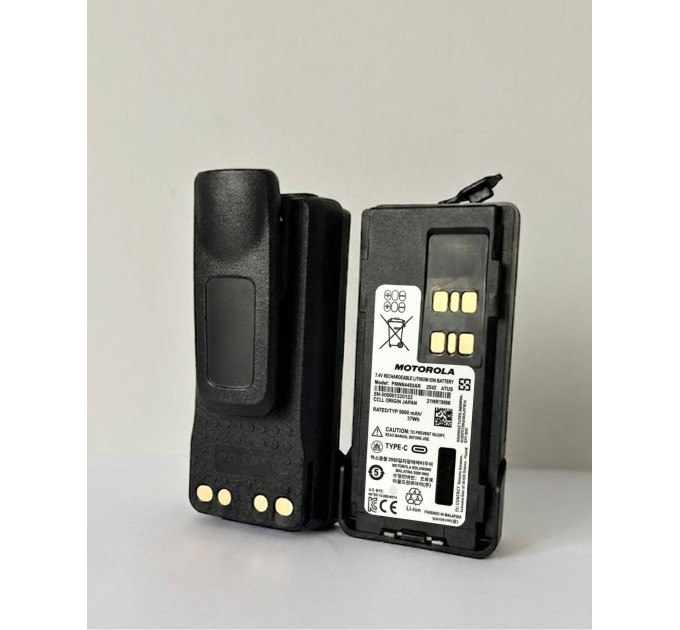 Аккумулятор для рации Motorola на 5000 mAh с разъемом Type-C для DP4400e, DP4600e, DP4800e