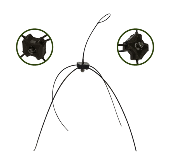 Наружная выносная антенна Паук VHF  для раций  Motorola серии R7a, R7 NKP, R7 FKP, CP250, PR400.