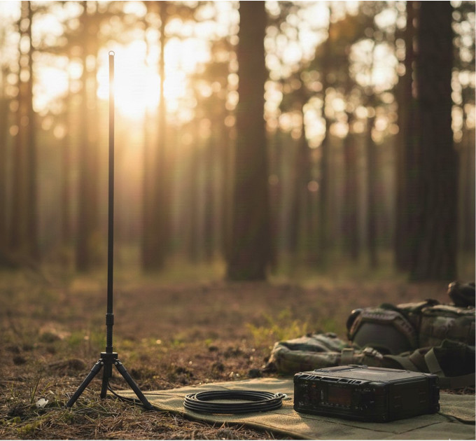 Виносна бліндажна окопна антена VHF FlowerPot для рацій Motorola DP  