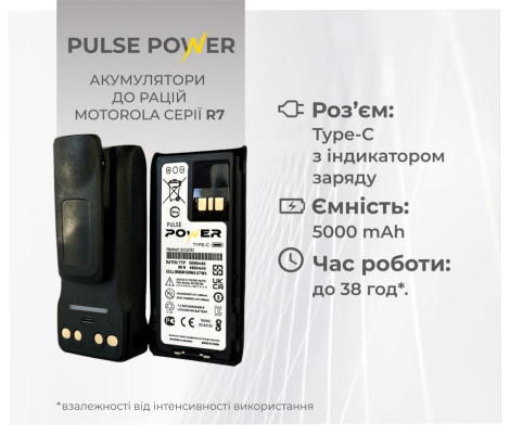 Акумулятори Pulse Power до рацій серії R7