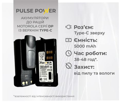 Акумулятори з верхнім Type-C роз'ємом