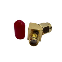 Переходник SMA-Male - SMA-Female 45°(коннектор папа - мама) угловой Переходник SMA-Male - SMA-Female 45°(коннектор папа - мама) угловой