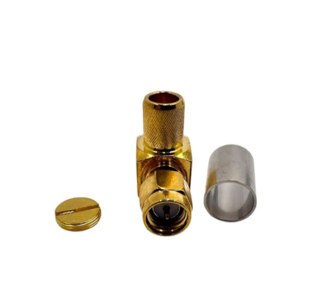 Разъем SMA-Male 90° на кабель 5D-FB угловой Разъем SMA-Male 90° на кабель 5D-FB угловой