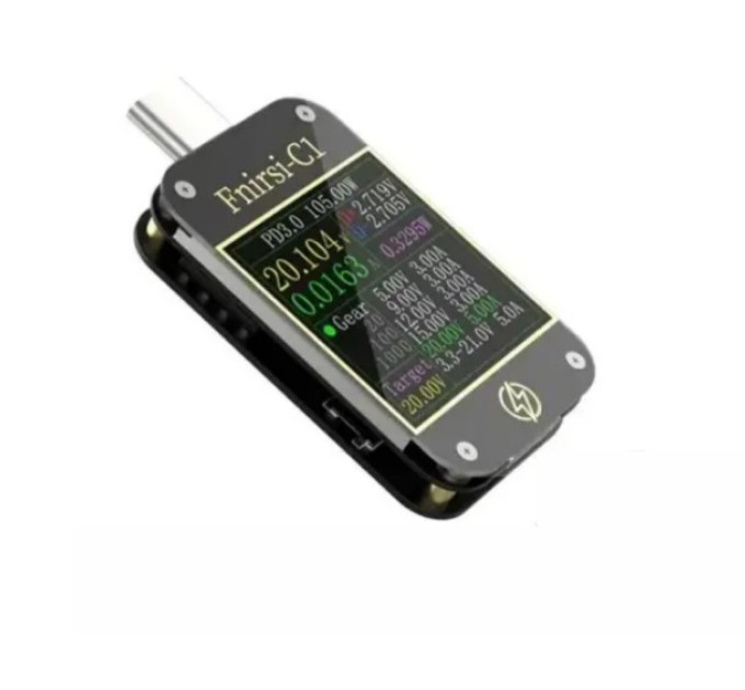 USB-C-тестер FNIRSI C1 з Bluetooth USB-C-тестер FNIRSI C1 з Bluetooth