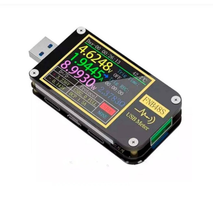 USB-тестер FNIRSI FNB48S з Bluetooth USB-тестер FNIRSI FNB48S з Bluetooth