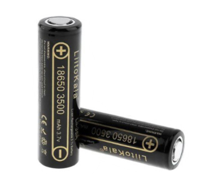 Акумулятор із захистом Liitokala 18650, високої ємності 3500 mAh, Lii-35A, 3.7V Li-Ion.