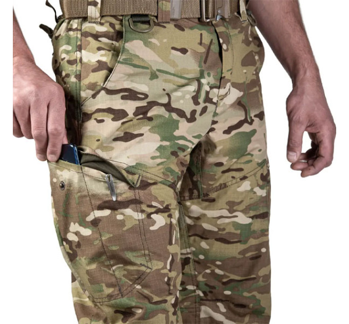 Тактические штаны SMILO cargo rip-stop multicam