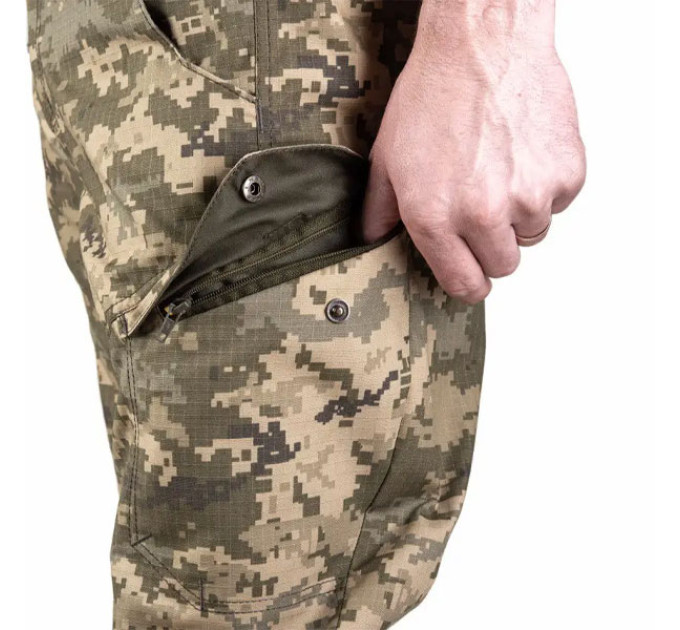 Тактические штаны SMILO cargo rip-stop pixel