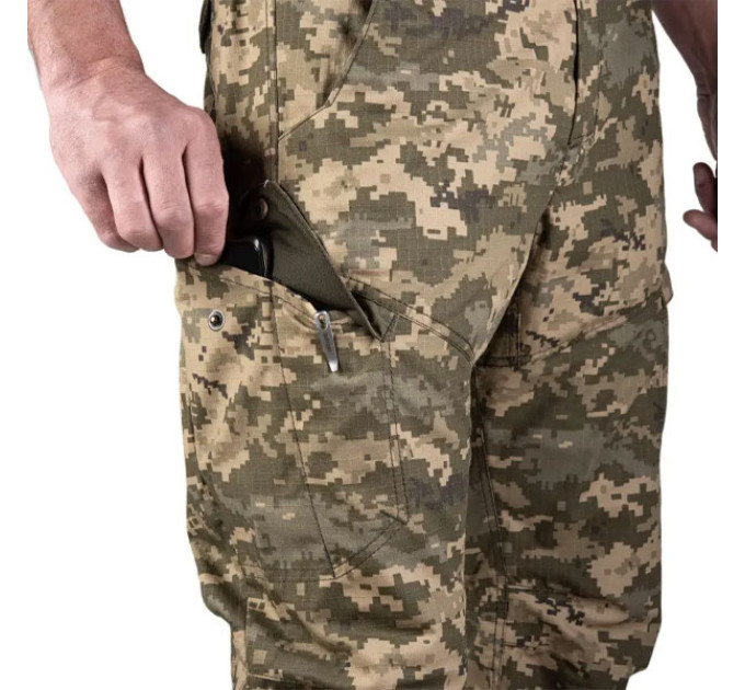 Тактические штаны SMILO cargo rip-stop pixel