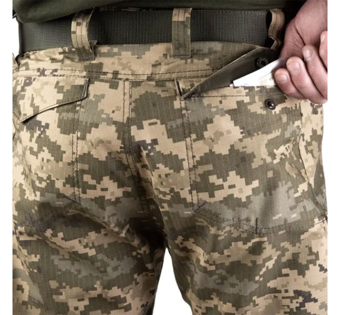 Тактические штаны SMILO cargo rip-stop pixel