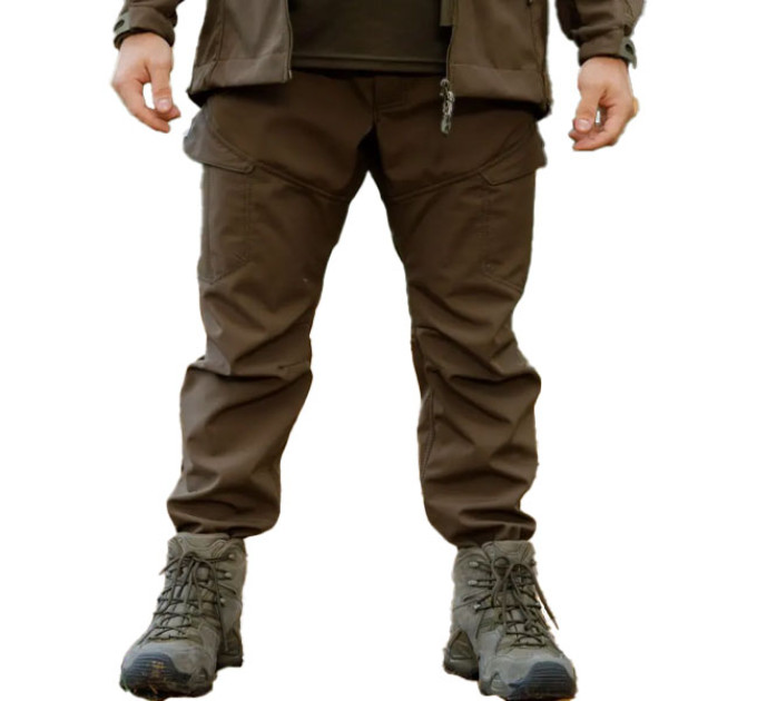 Тактические штаны SMILO cargo Softshell Olive