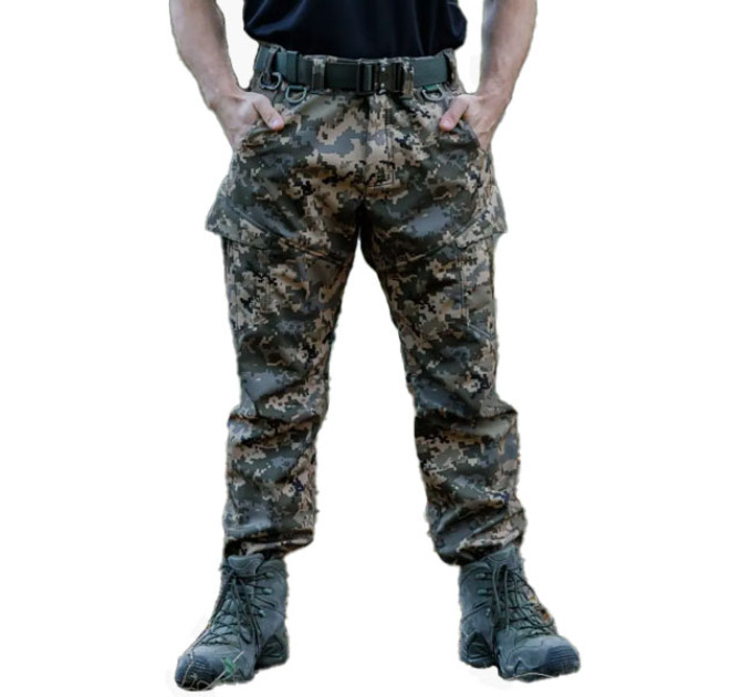 Тактические штаны SMILO cargo Softshell PIXEL