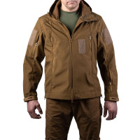 Тактическая куртка SMILO soft shell coyote