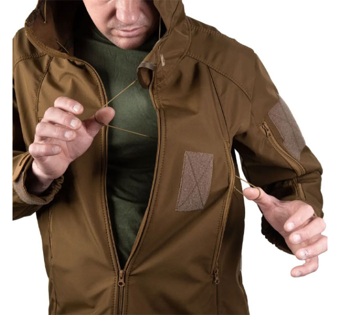 Тактическая куртка SMILO soft shell coyote