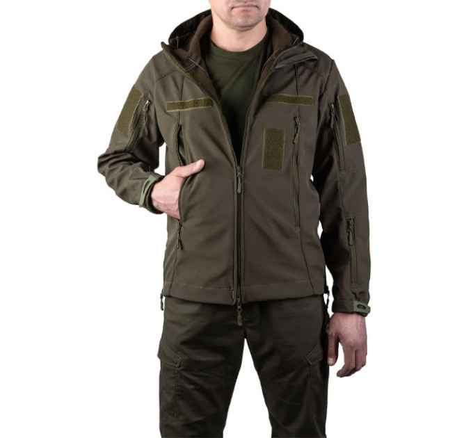 Тактическая куртка SMILO soft shell olive
