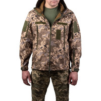Тактическая куртка SMILO soft shell pixel