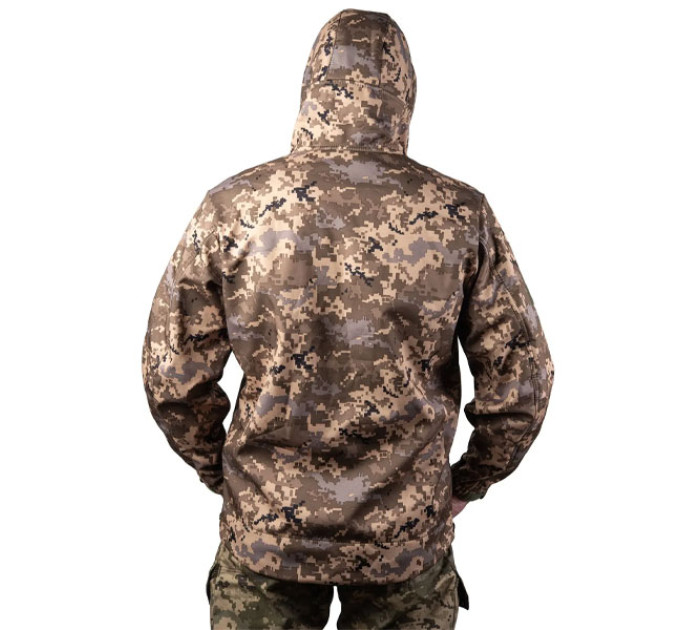 Тактическая куртка SMILO soft shell pixel