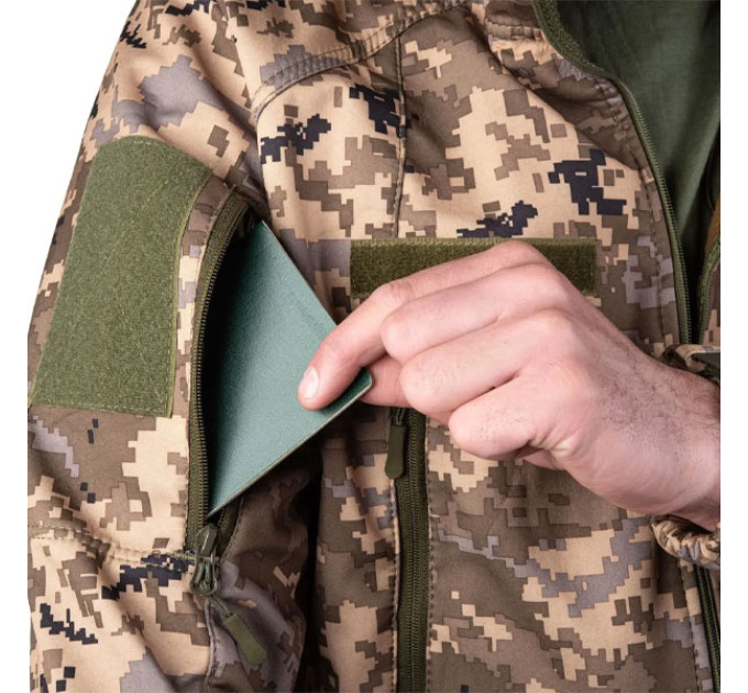 Тактическая куртка SMILO soft shell pixel