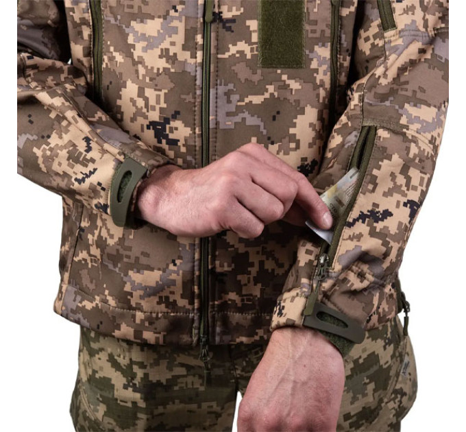 Тактическая куртка SMILO soft shell pixel