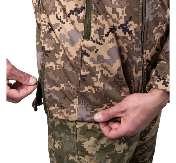 Тактическая куртка SMILO soft shell pixel