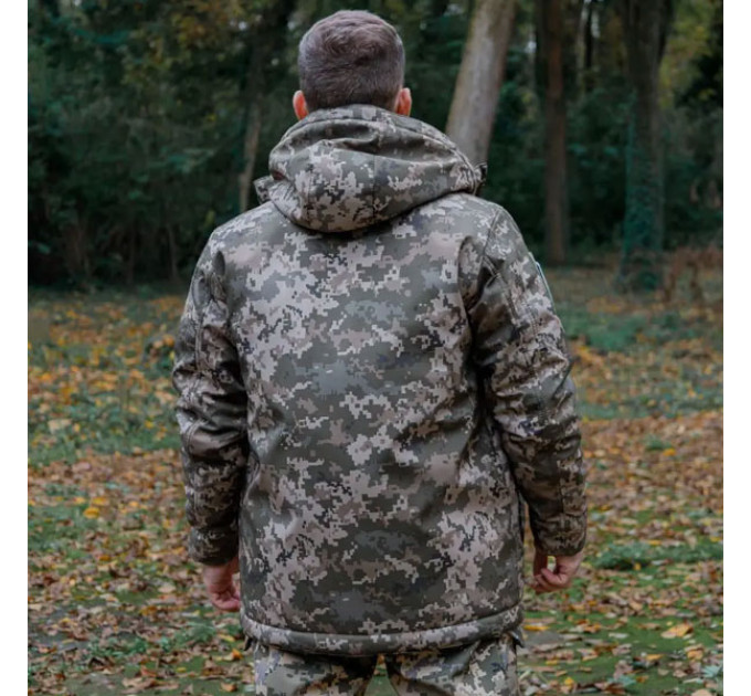 Зимняя куртка SMILO softshell omni heat pixel