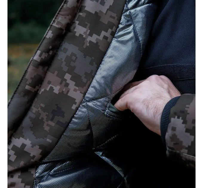 Зимняя куртка SMILO softshell omni heat pixel