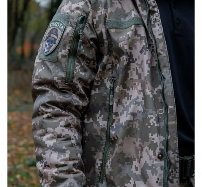 Зимняя куртка SMILO softshell omni heat pixel