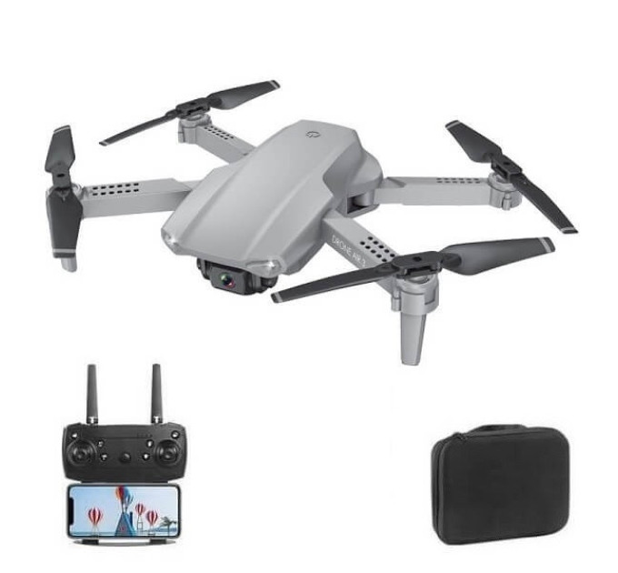 Квадрокоптер E99 Pro2 Grey  – дрон з 4K і HD камерами, FPV, до 20 хв. + кейс