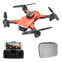 Квадрокоптер KF617 – дрон з 4K і HD камерами, датчиком виявлення перешкод на 360°, FPV, до 18 хв. + кейс orange