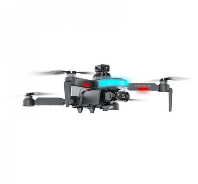 Квадрокоптер KF102 з GPS, камера 4К з 2-х осьовою стабілізацією, БК мотори, час польоту до 25 хв, радіус дії до 1200 м + кейс Orange