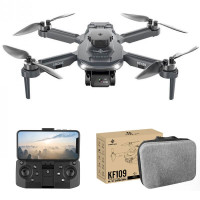 Квадрокоптер KF109 з GPS, датчик перешкод, камера 4K і HD, БК мотори, час польоту до 15 хв, радіус дії до 100 м + кейс