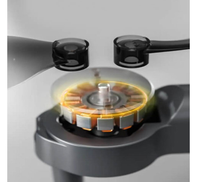 Квадрокоптер KF102 з GPS, камера 4К з 2-х осьовою стабілізацією, БК мотори, час польоту до 25 хв, радіус дії до 1200 м + кейс Orange