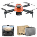 Квадрокоптер KF102 з GPS, камера 4К з 2-х осьовою стабілізацією, БК мотори, час польоту до 25 хв, радіус дії до 1200 м + кейс Orange