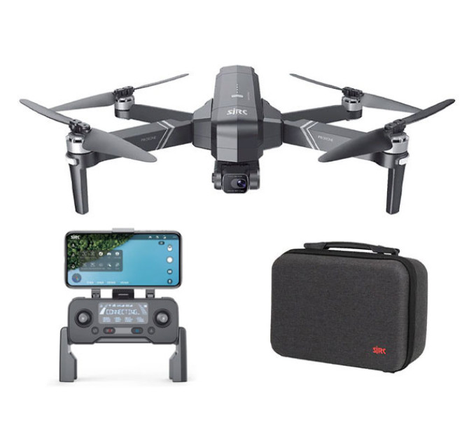 Квадрокоптер SJRC F11s 4K PRO до 3000 м, камера з 2-осьовою цифровою стабілізацією, БК мотори, час польоту до 26 хв з GPS + кейс