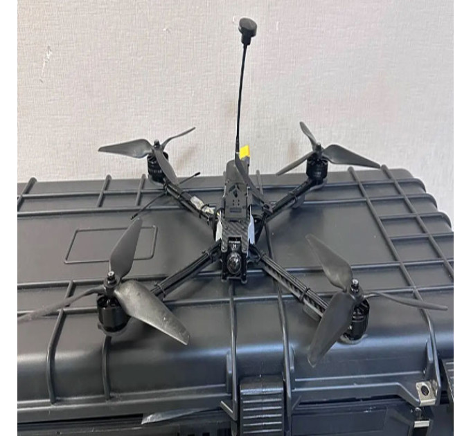 Fpv дрон камікадзе 7 дюймів, дальність до 8-10 км, навантаження до 1.5 кг, модуль Crossfire