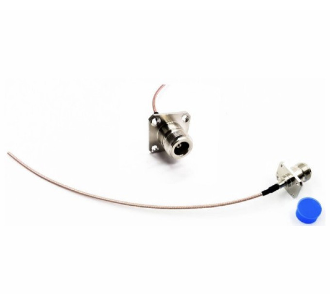 Пігтейл N-Type - Female - No connector ВЧ кабель перехідник RG316 довжина 25 см фланцевий Пігтейл N-Type - Female - No connector ВЧ кабель перехідник RG316 довжина 25 см фланцевий