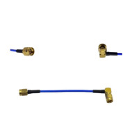 Пігтейл SMA-Male - SMA-Male ВЧ кабель перехідник RG405 30 см, кутовий