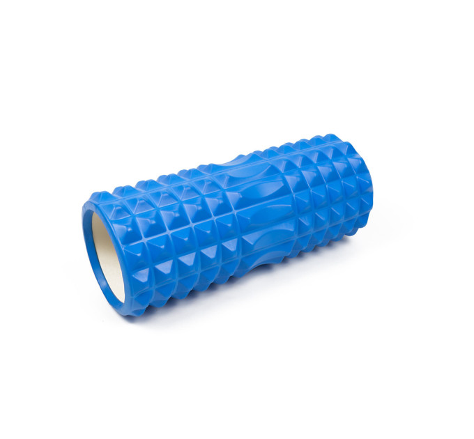 Ролик массажный EasyFit Grid Roller 33 см v.1.2 Синий S53-1172