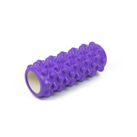 Ролик массажный EasyFit Grid Roller Extreme 33 см Фиолетовый S53-1179