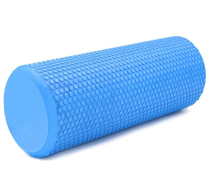 Ролик массажный EasyFit Foam Roller 30 см Синий S53-1180