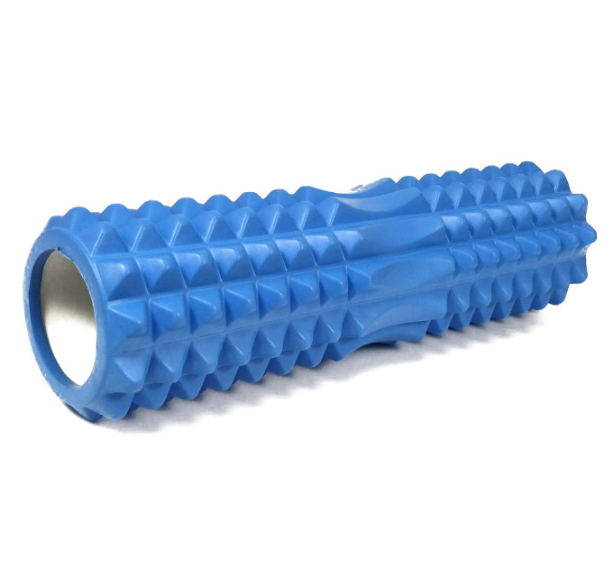 Ролик массажный EasyFit Grid Roller 45 см v.2.2 Синий S53-1189