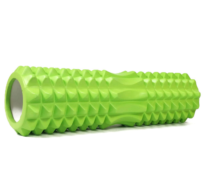 Ролик массажный EasyFit Grid Roller 45 см v.2.2 Салатовый S53-1190