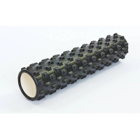 Ролик масажний EasyFit Grid Roller PRO 45 см Чорний S53-1193