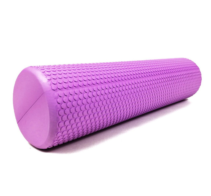 Ролик массажный EasyFit Foam Roller 45 см Фиолетовый S53-1203