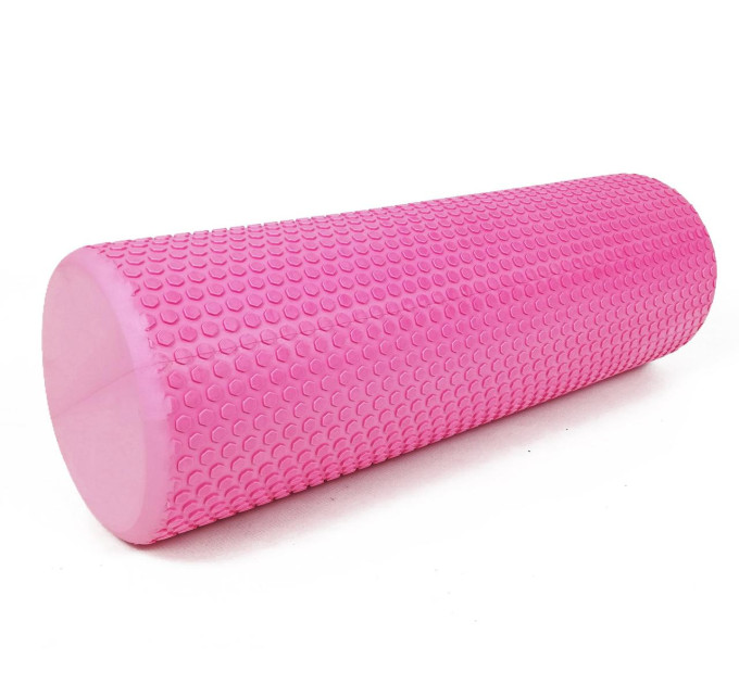 Ролик массажный EasyFit Foam Roller 45 см Розовый S53-1201