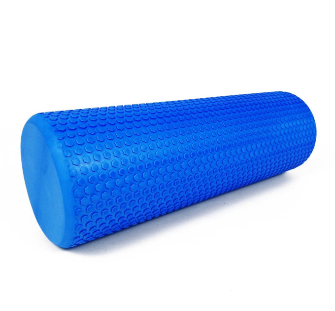 Ролик массажный EasyFit Foam Roller 45 см Синий S53-1199