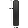 Ролик массажный EasyFit Foam Roller 60 см Черный S53-1207