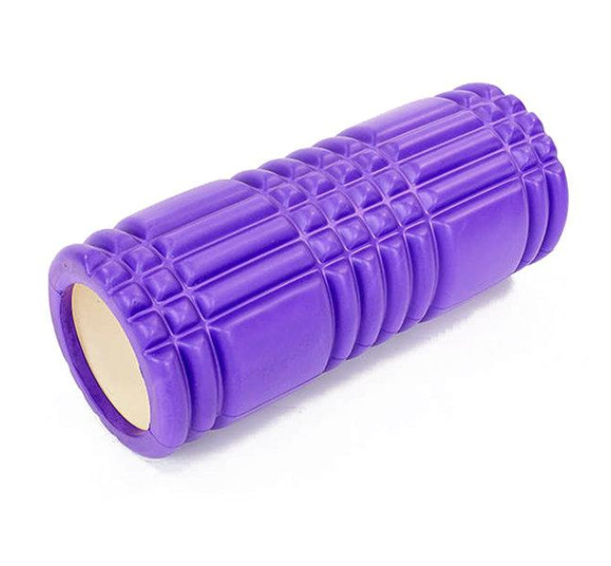 Ролик массажный EasyFit Grid Roller 33 см v.1.0 Фиолетовый S53-1161
